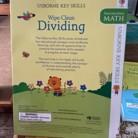 USBORNE 4 Intermediate Key Skills Write on, wipe off books, Brand New! - Picture 3 of 11